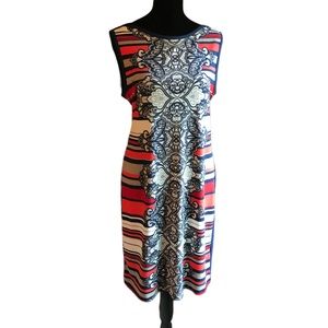 Banana Republic Damask Pattern and Striped Dress size medium